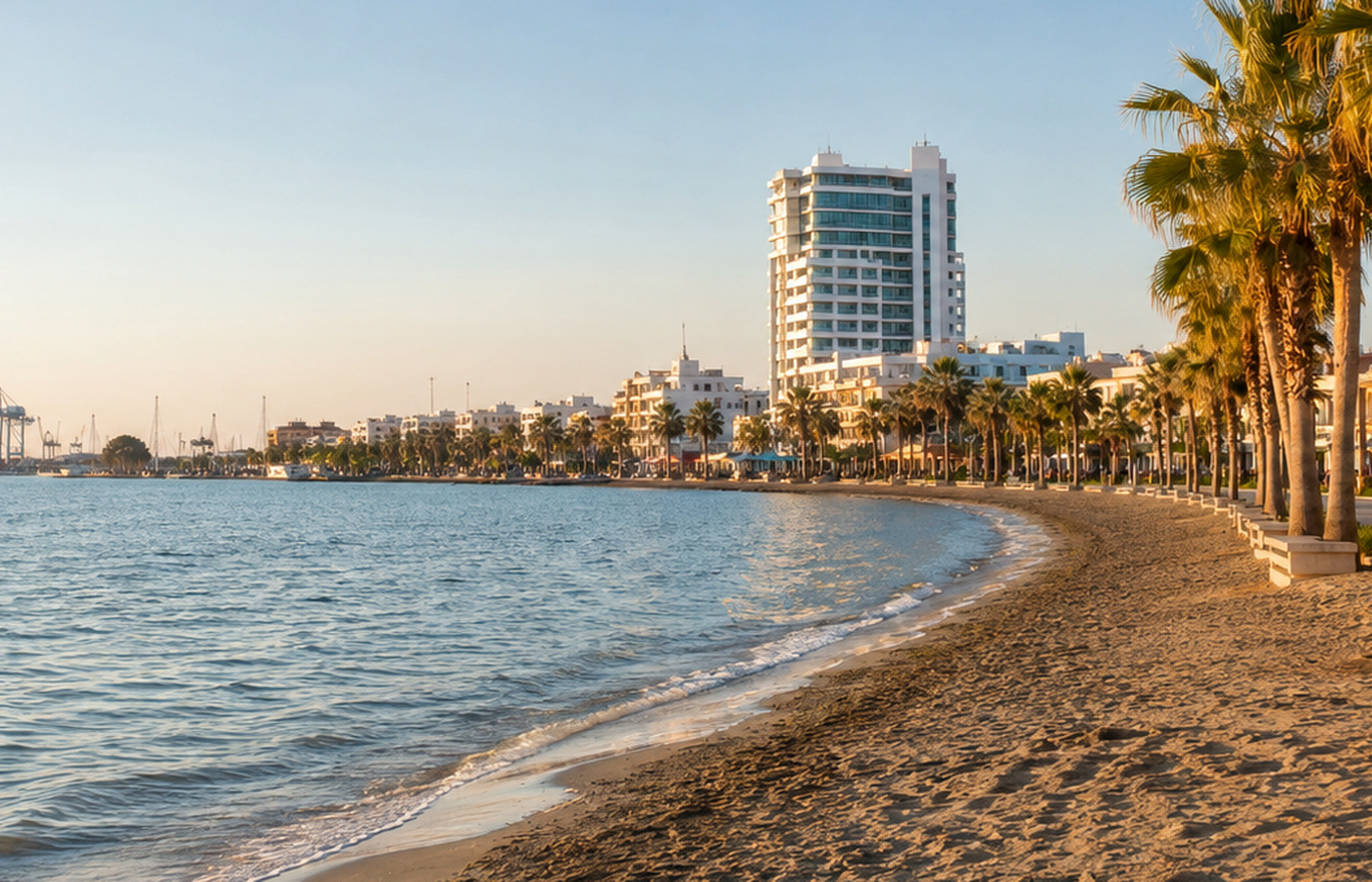 Larnaca beach detail
